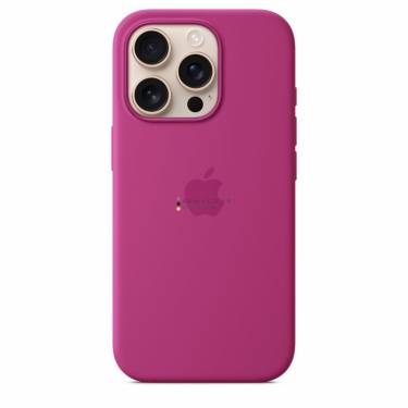 Apple iPhone 16 Pro Silicone Case with MagSafe Fuchsia (Seasonal)